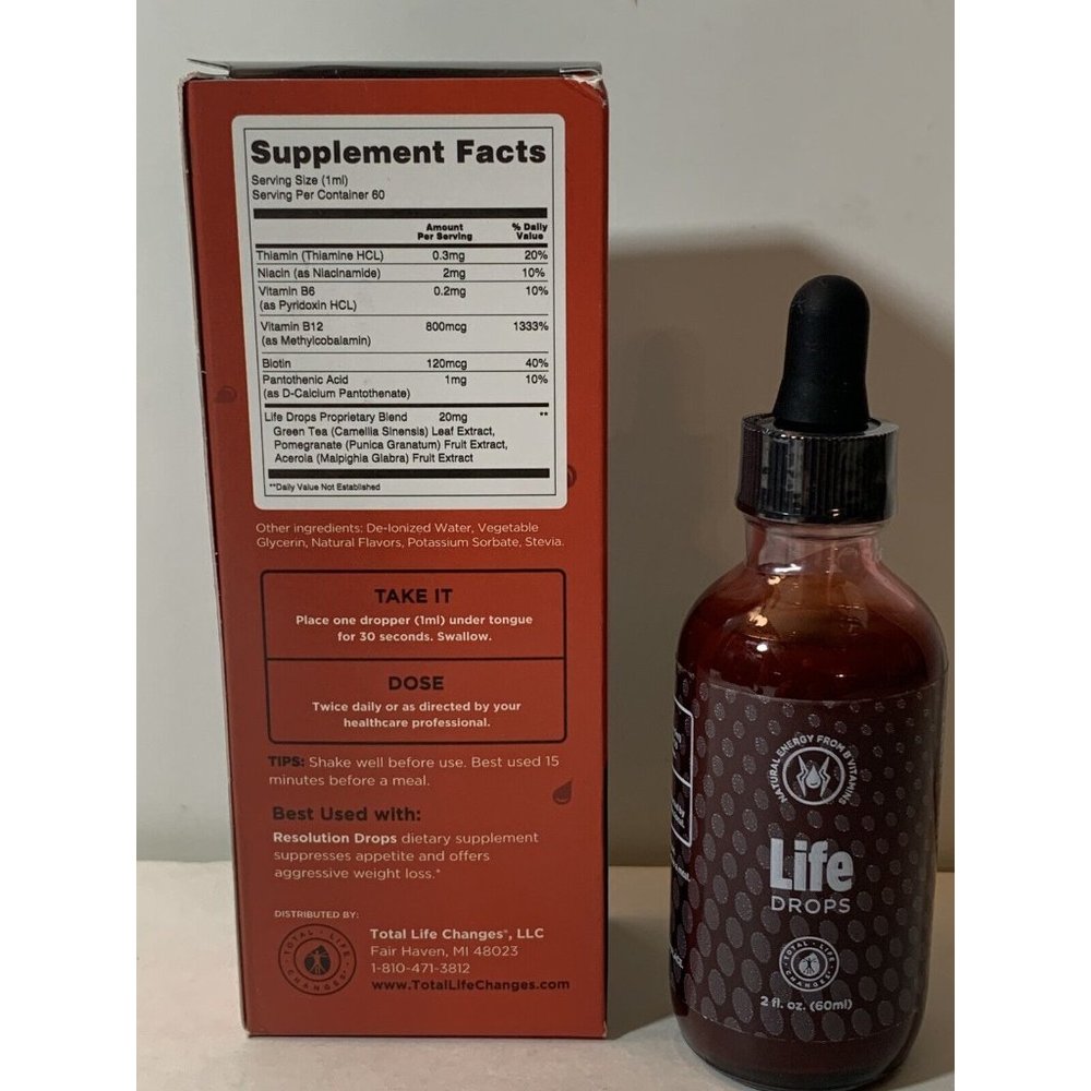 TLC Life Drops Get Energy And Fight Fatigue 2fl.oz. (60ml) - Picture 2 of 4